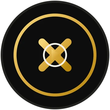 xobehtedistuO Performing Arts agency mark: a gold X inside a ring